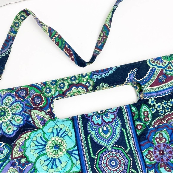 VERA BRADLEY Blue Rhapsody Removable Strap Clutch Tote Bag - Picture 8 of 11